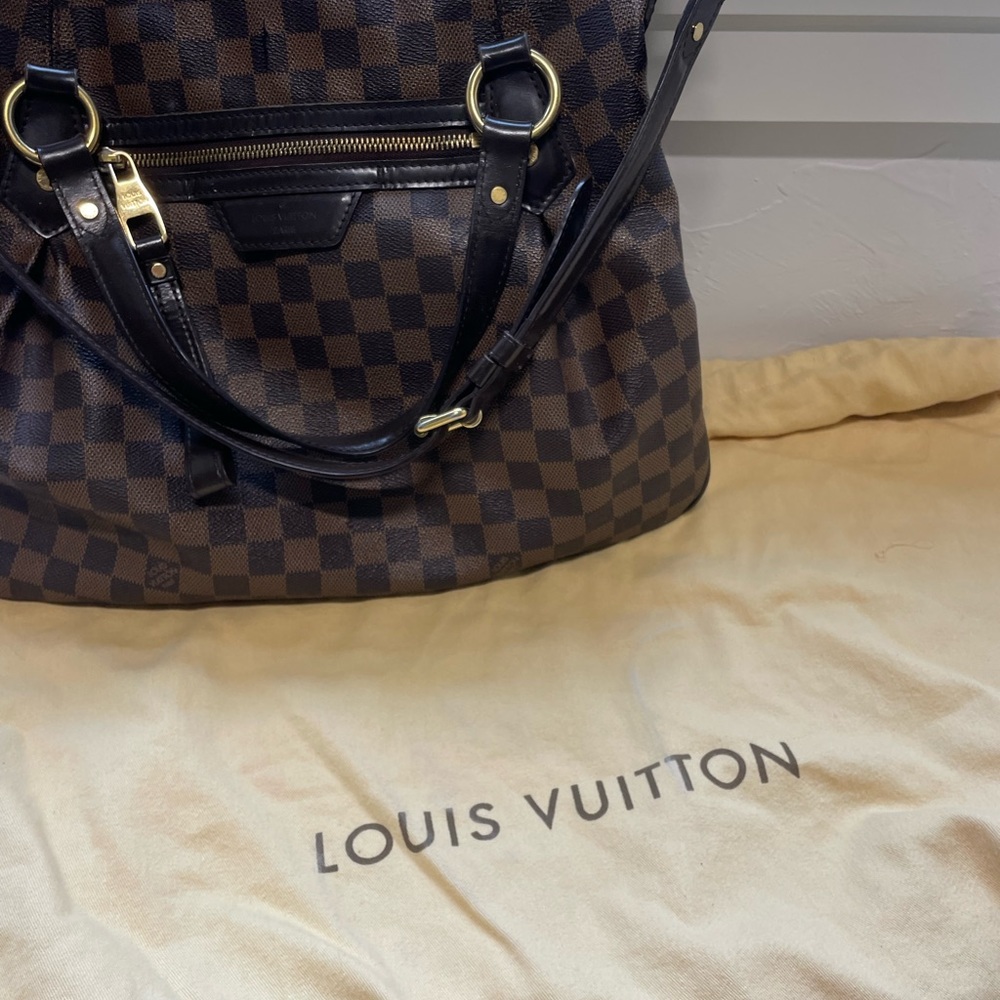 Louis Vuitton Damier Ebene Evora MM bag